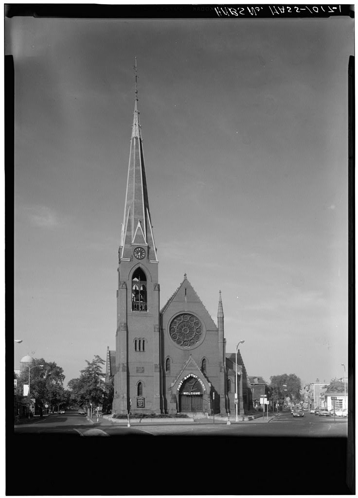 First Baptist Church, photograph filed with the federal survey