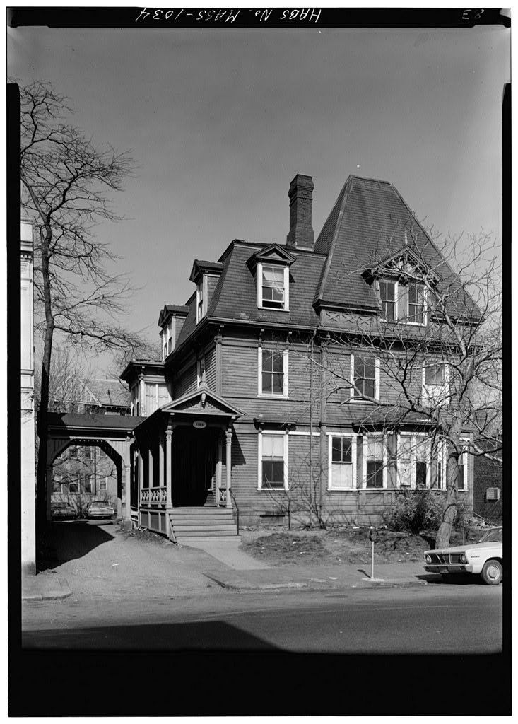Charles Taylor House & Stable, 1105 Massachusetts Avenue, Cambridge, Middlesex County, MA, photograph filed with the federal survey