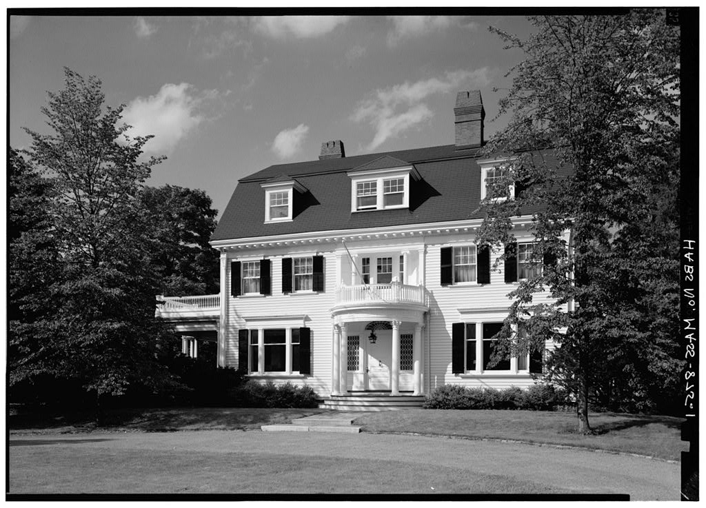 Annie Longfellow Thorpe House, 115 Brattle Street, Cambridge, Middlesex County, MA, photograph filed with the federal survey