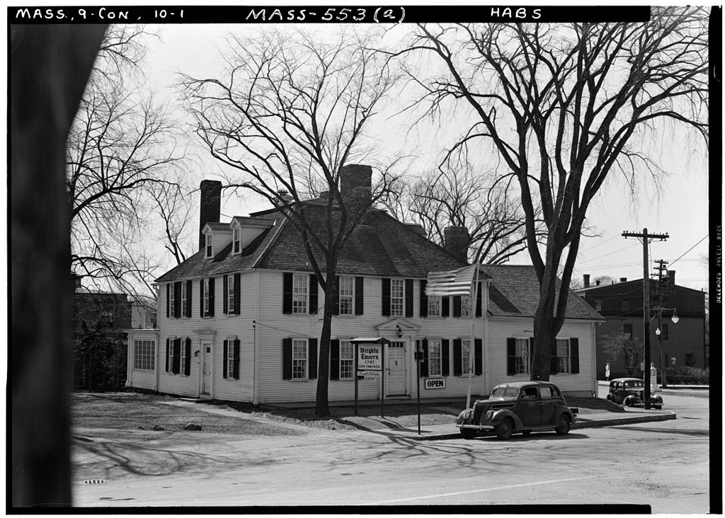 Wright Tavern, photograph filed with the federal survey