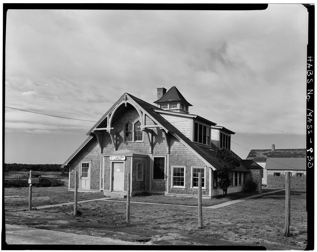 U.S. Lifesaving Station, Surfside, Nantucket, Nantucket County, MA, photograph filed with the federal survey