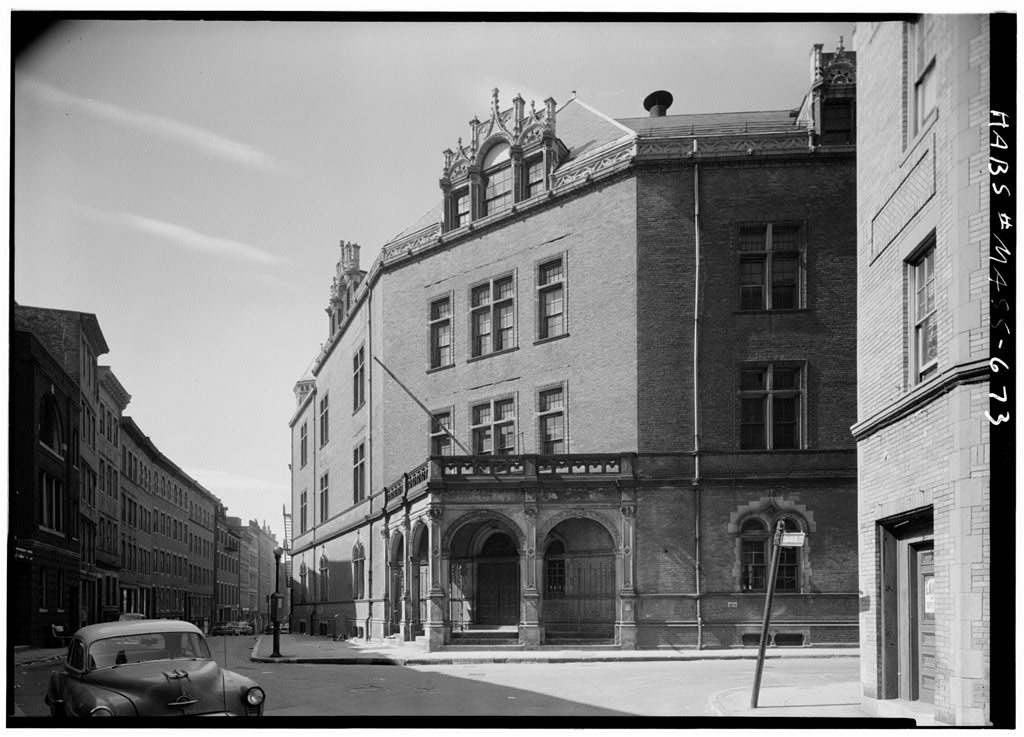 Mayhew School, Poplar & Chambers Streets, Boston, Suffolk County, MA, photograph filed with the federal survey
