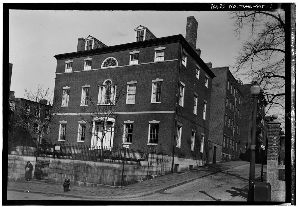 Harrison Gray Otis House (first), 141 Cambridge Street, Boston, Suffolk County, MA, photograph filed with the federal survey