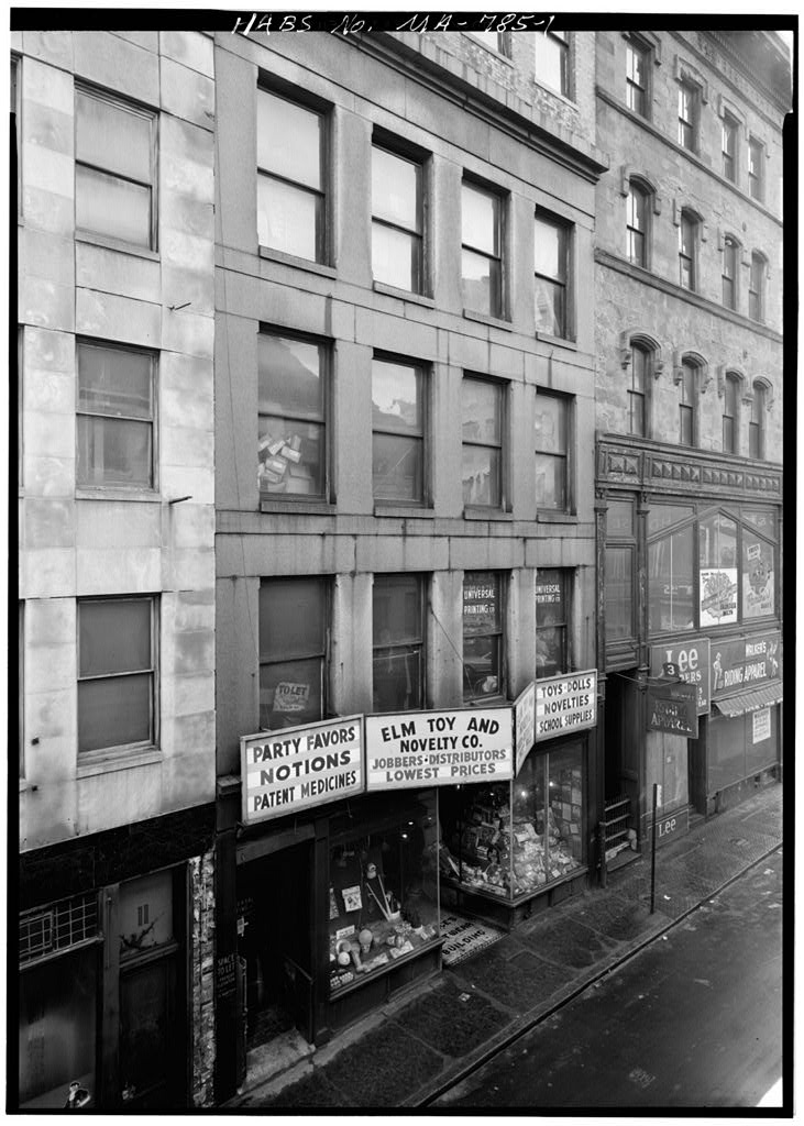 Reuben Reed Building, 7-9 Elm Street, Boston, Suffolk County, MA, photograph filed with the federal survey
