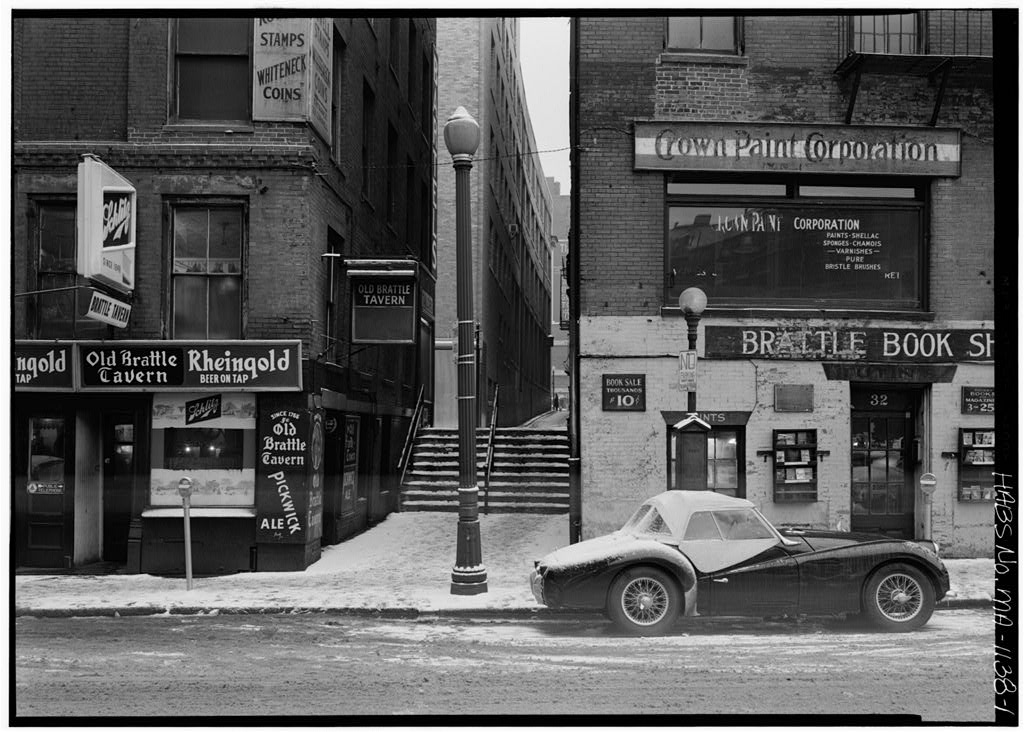 Steps between Brattle & Cornhill, Boston, Suffolk County, MA, photograph filed with the federal survey