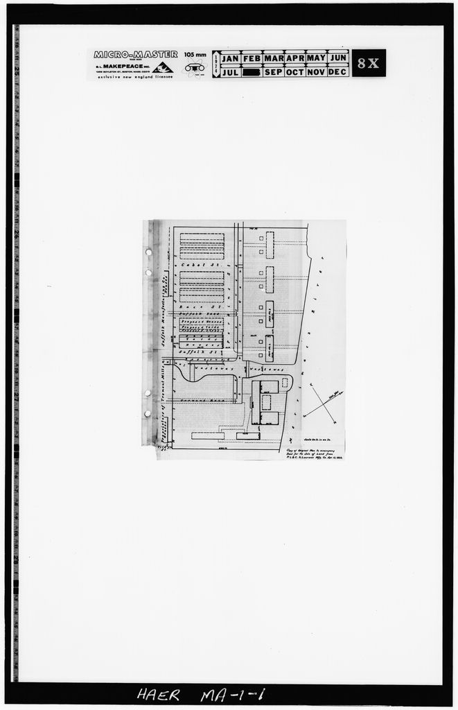 Lowell Canal System, photograph filed with the federal survey
