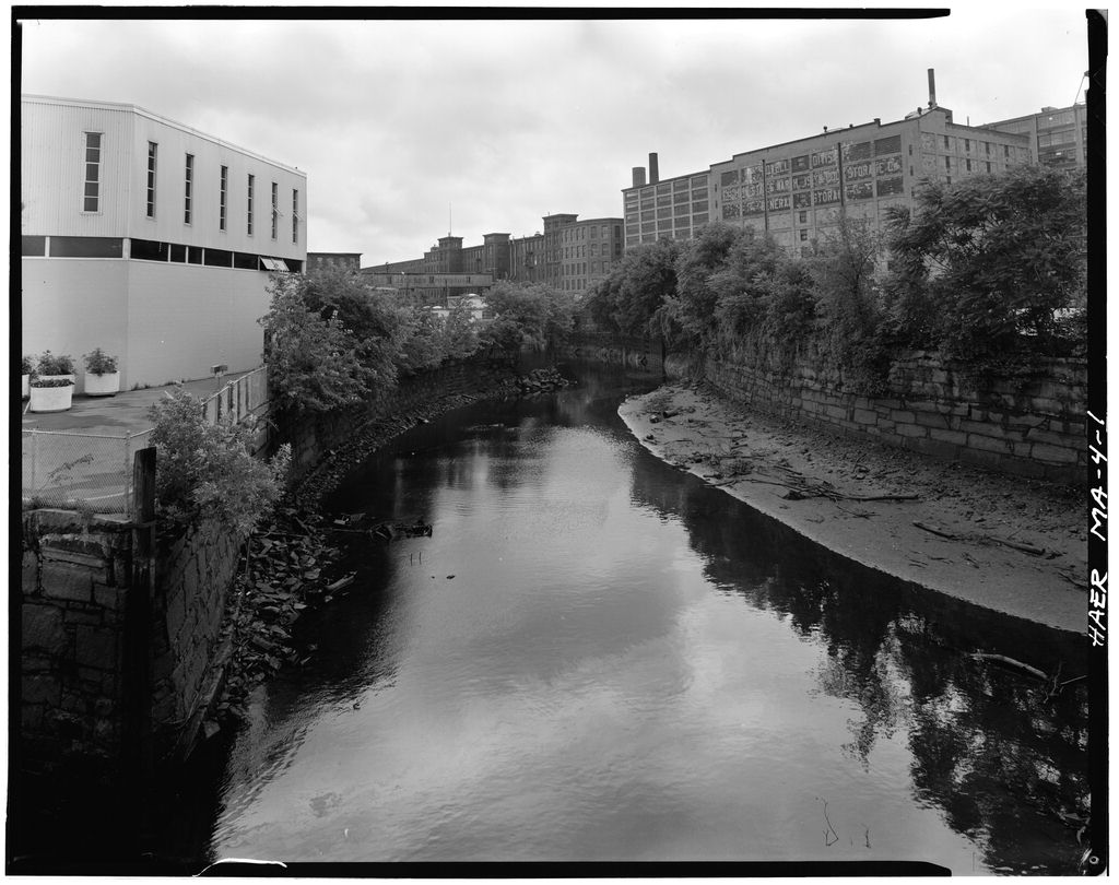 Hamilton Canal, Jackson Street vicinity, Lowell, Middlesex County, MA, photograph filed with the federal survey