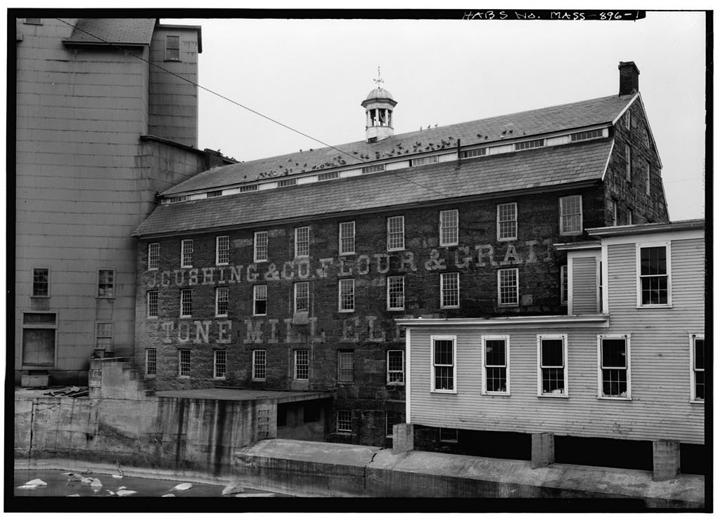 Cushing Flour & Grain Mill, photograph filed with the federal survey