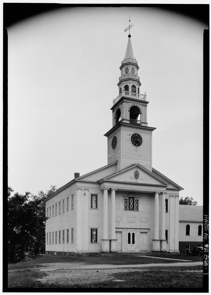 First Parish Congregational Church, photograph filed with the federal survey