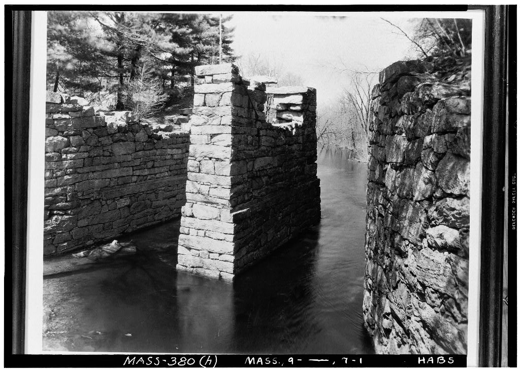 Middlesex Canal, Shawsheen Aqueduct, Wilmington, Middlesex County, MA, photograph filed with the federal survey