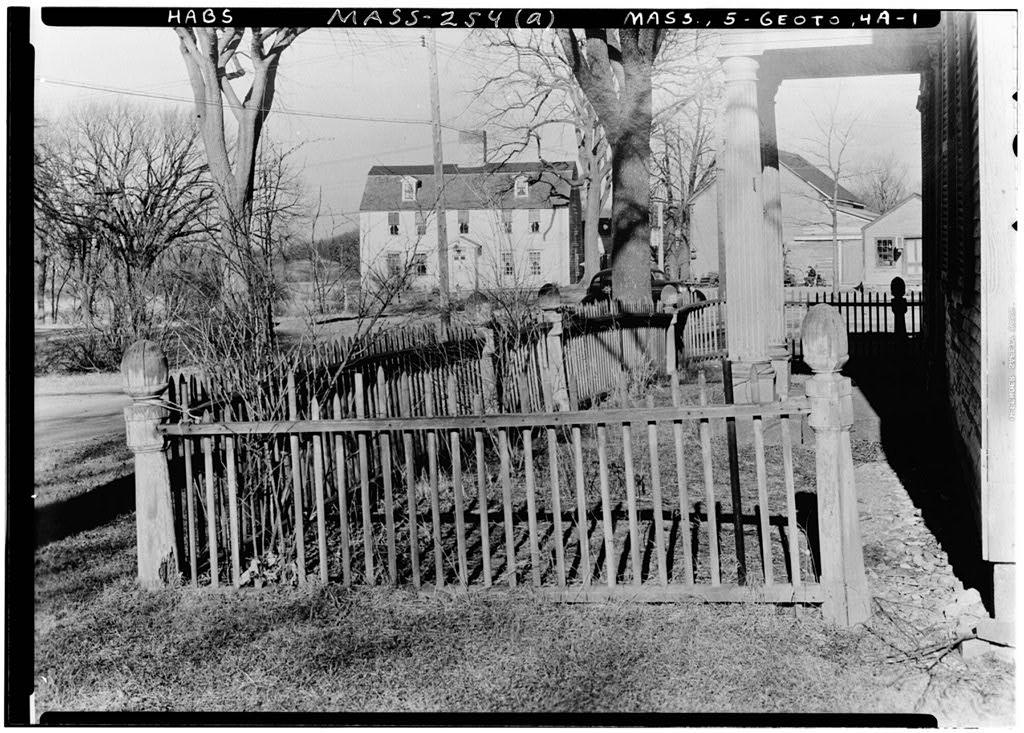 Captain Bill Nelson Fence, 8 Elm Street, Georgetown, Essex County, MA, photograph filed with the federal survey