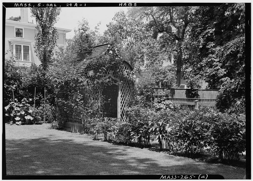 Hodges-Peele-West Summerhouse, 12 Chestnut Street, Salem, Essex County, MA, photograph filed with the federal survey