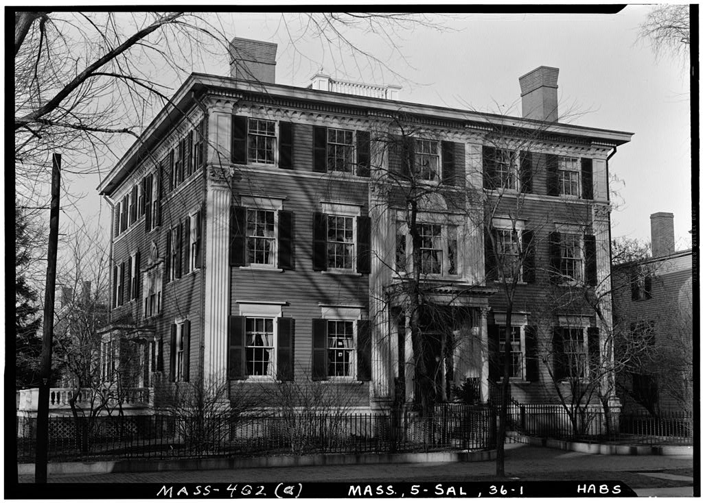 Pickering House & Fence, 30 Chestnut Street, Salem, Essex County, MA, photograph filed with the federal survey