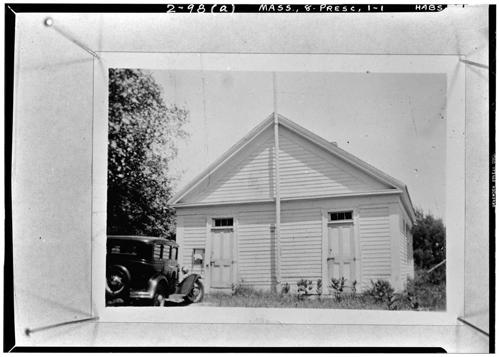 Enfield Road (Schoolhouse), Prescott Center, Franklin County, MA, photograph filed with the federal survey