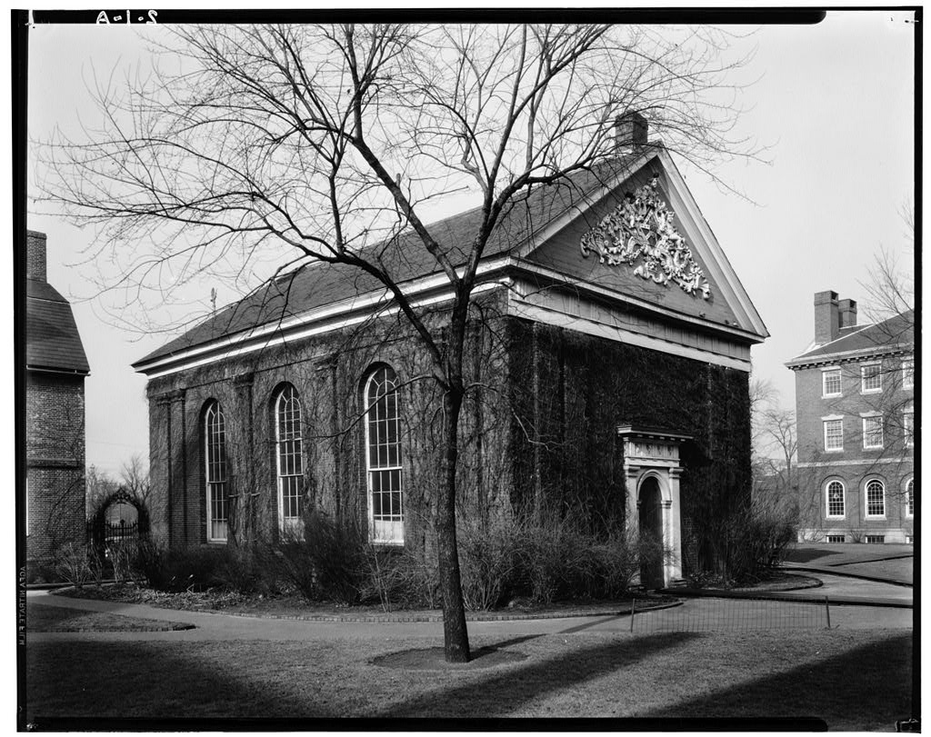 Harvard College, Holden Chapel, Harvard Yard, Cambridge, Middlesex County, MA, photograph filed with the federal survey