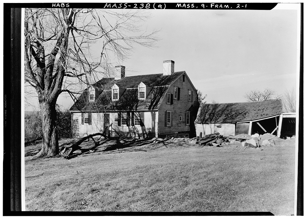 Howe-Gregory House, photograph filed with the federal survey