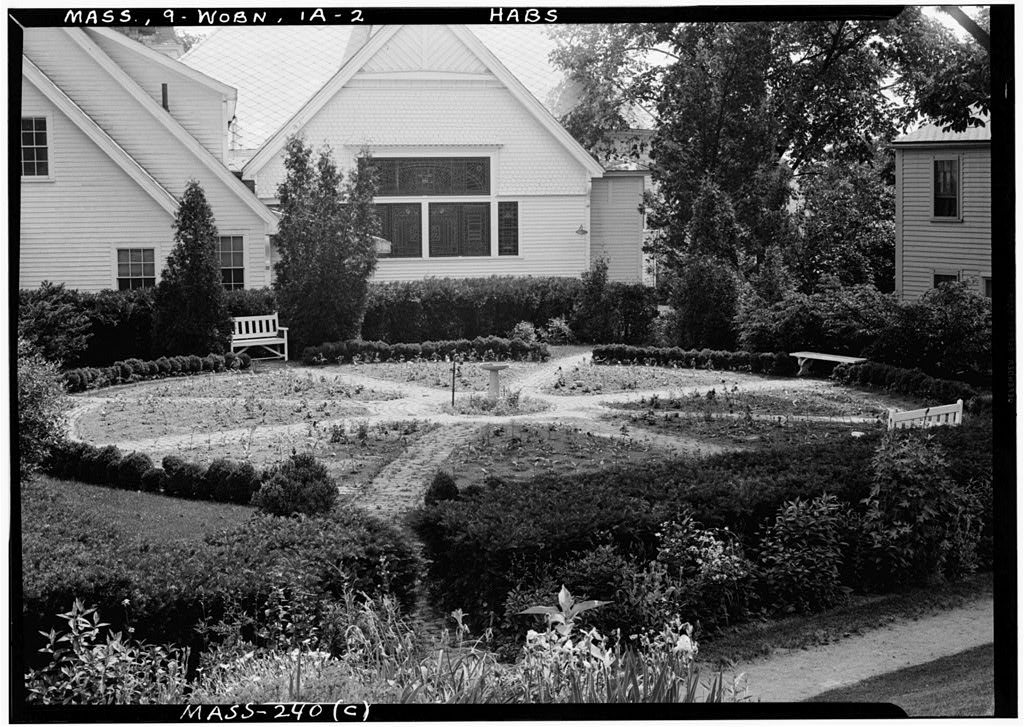 Count Rumford Birthplace (Garden), 90 Elm Street, North Woburn, Middlesex County, MA, photograph filed with the federal survey