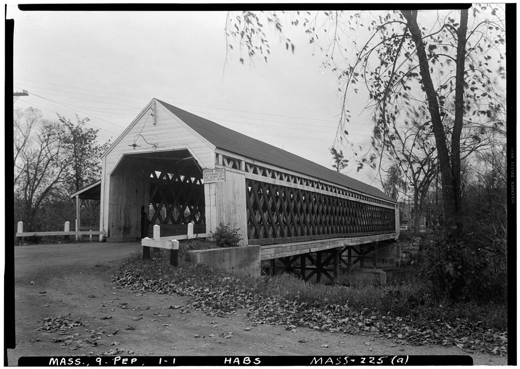 Nehemiah Jewett Bridge, Groton Street, spanning Nashua River, Pepperell, Middlesex County, MA, photograph filed with the federal survey