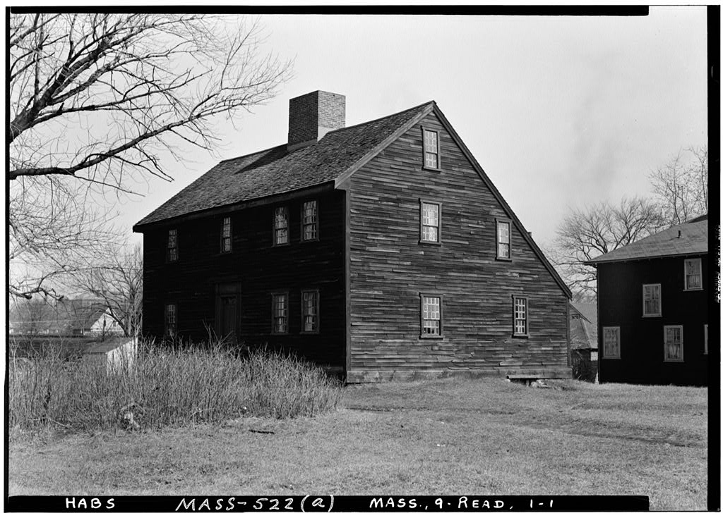 Parker Tavern, Washington Street, Reading, Middlesex County, MA, photograph filed with the federal survey