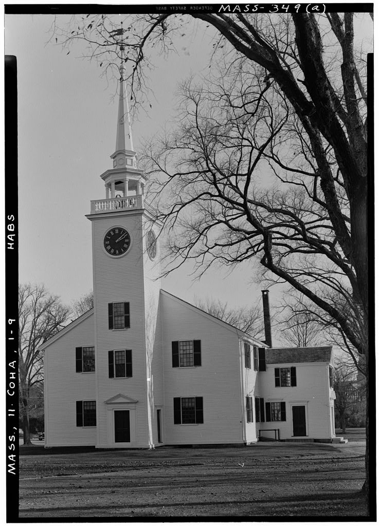 First Parish Meetinghouse, photograph filed with the federal survey