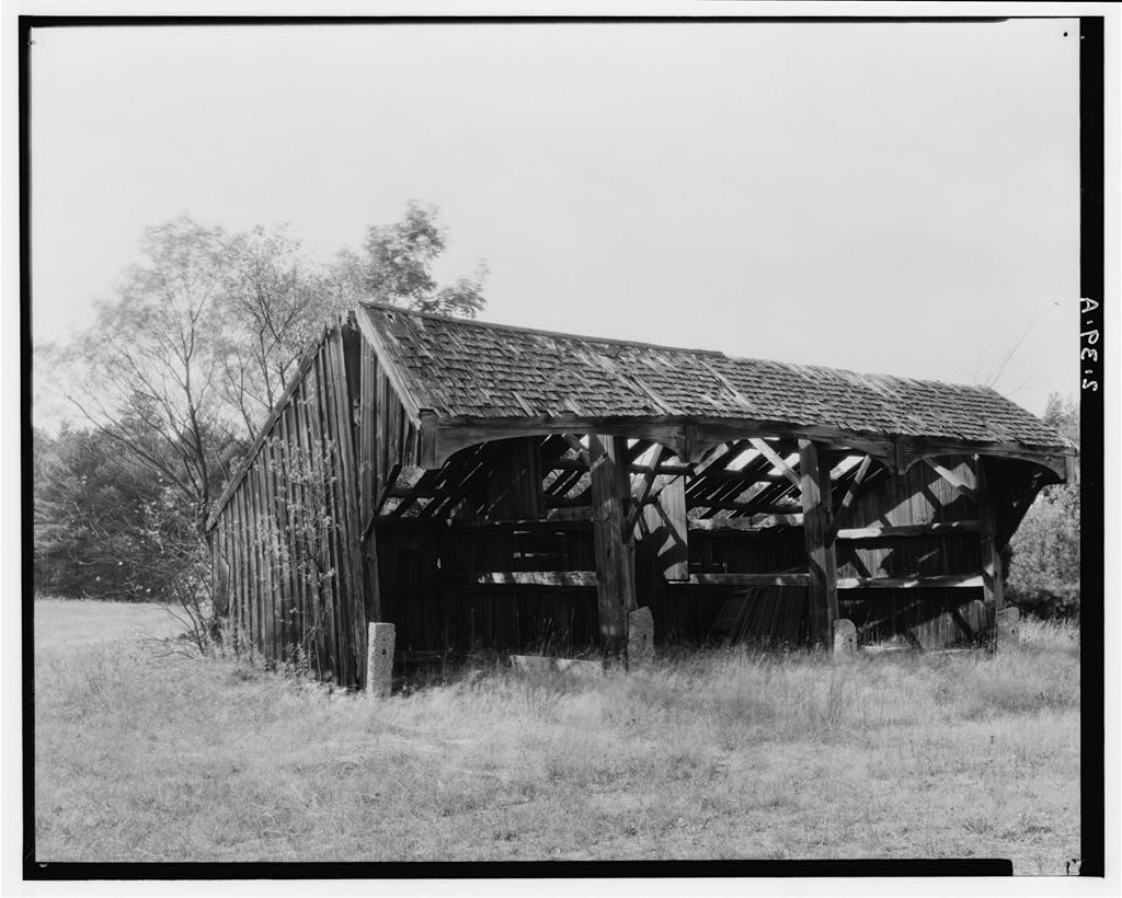 First Congregational Church, Carriage Sheds, Plympton Street, Middleboro, Plymouth County, MA, photograph filed with the federal survey