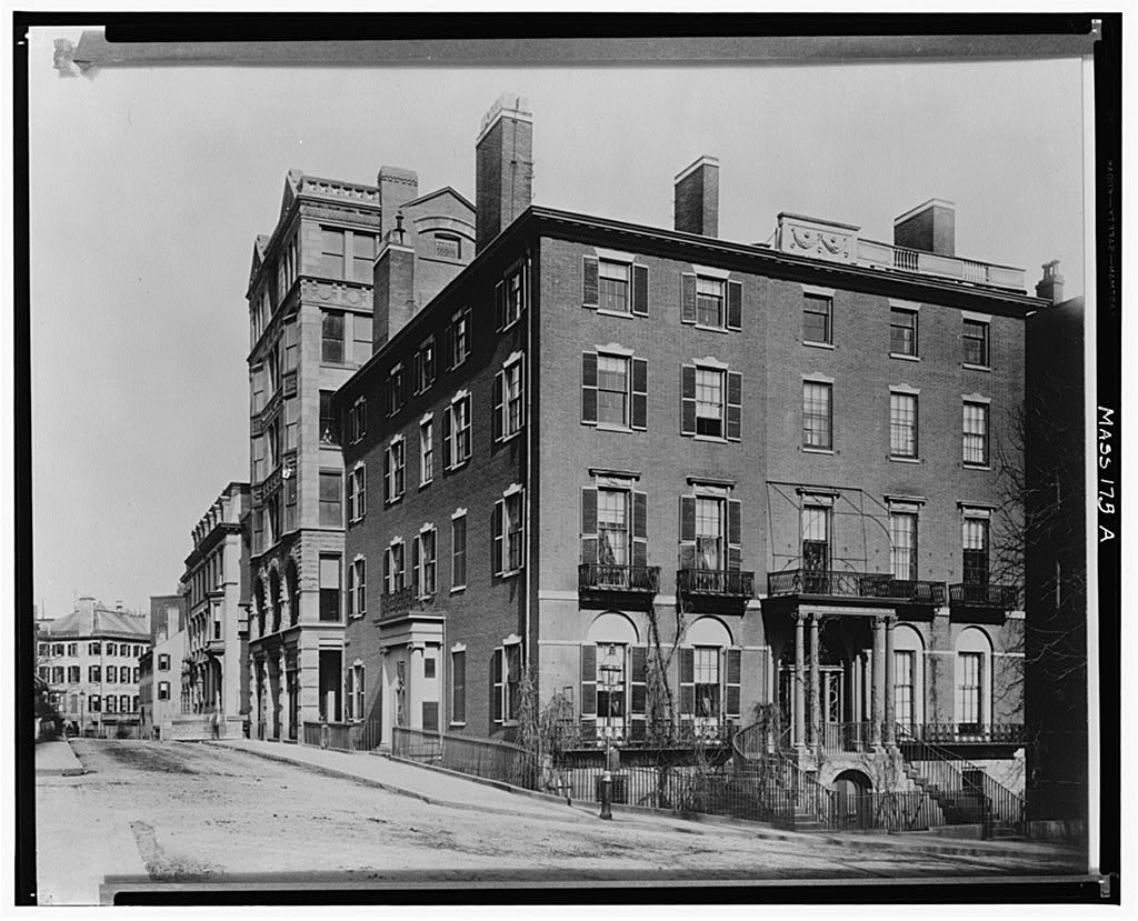 Amory-Ticknor House, 9 Park Street, Boston, Suffolk County, MA, photograph filed with the federal survey
