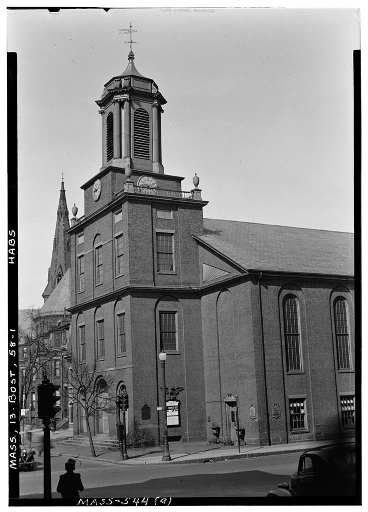 Church of Third Baptist Society, Charles Street, Boston, Suffolk County, MA, photograph filed with the federal survey