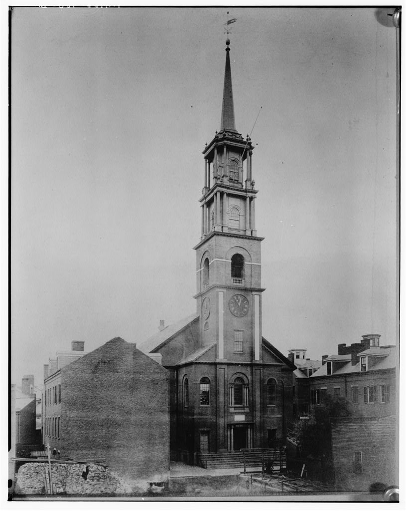 Hollis Street Church, Hollis Street, Boston, Suffolk County, MA, photograph filed with the federal survey