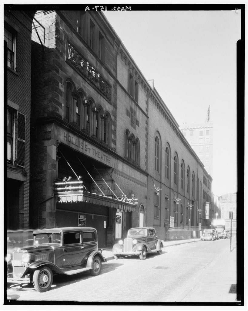 Hollis Street Theater, Hollis Street, Boston, Suffolk County, MA, photograph filed with the federal survey