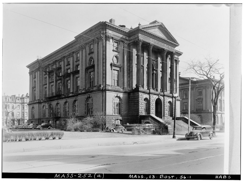 M.I.T., Rogers Building, 491 Boylston Street, Boston, Suffolk County, MA, photograph filed with the federal survey