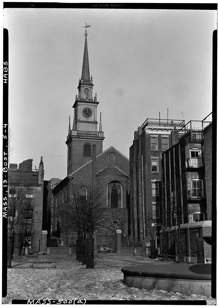 Christ Church, 193 Salem Street, Boston, Suffolk County, MA, photograph filed with the federal survey