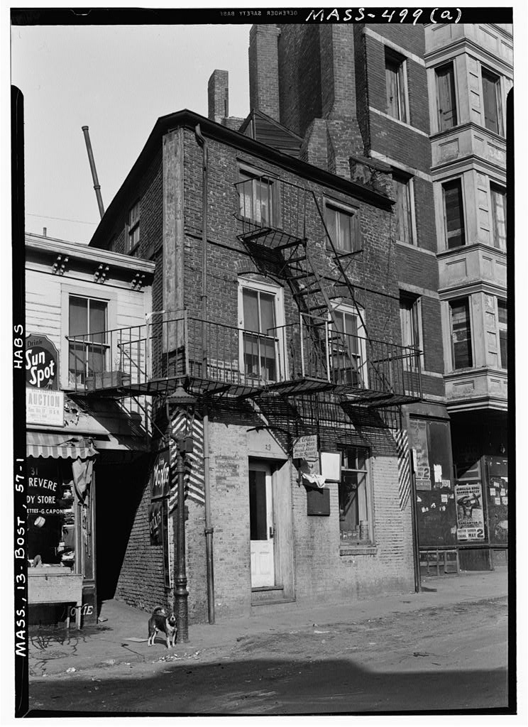 Moses Pierce House, 29 North Square, Boston, Suffolk County, MA, photograph filed with the federal survey