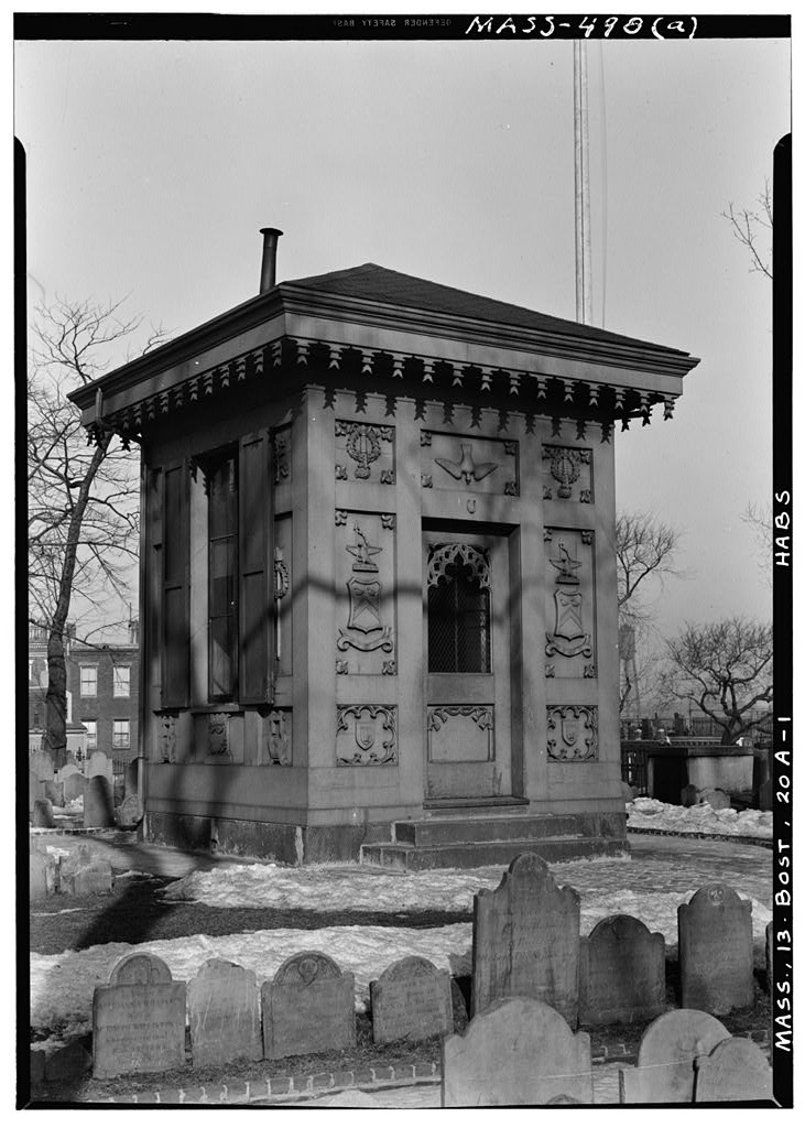 Tool House, Copp's Hill Burial Ground, Boston, Suffolk County, MA, photograph filed with the federal survey