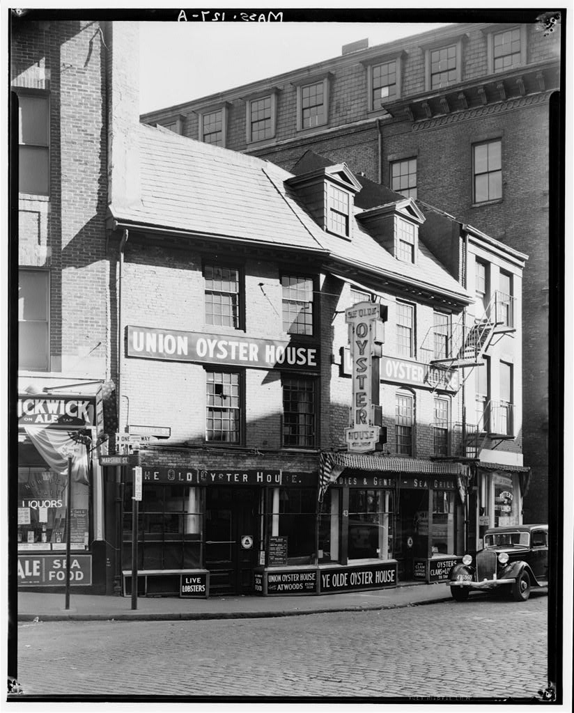 Union Oyster House (Restaurant), 41-43 Union Street, Boston, Suffolk County, MA, photograph filed with the federal survey