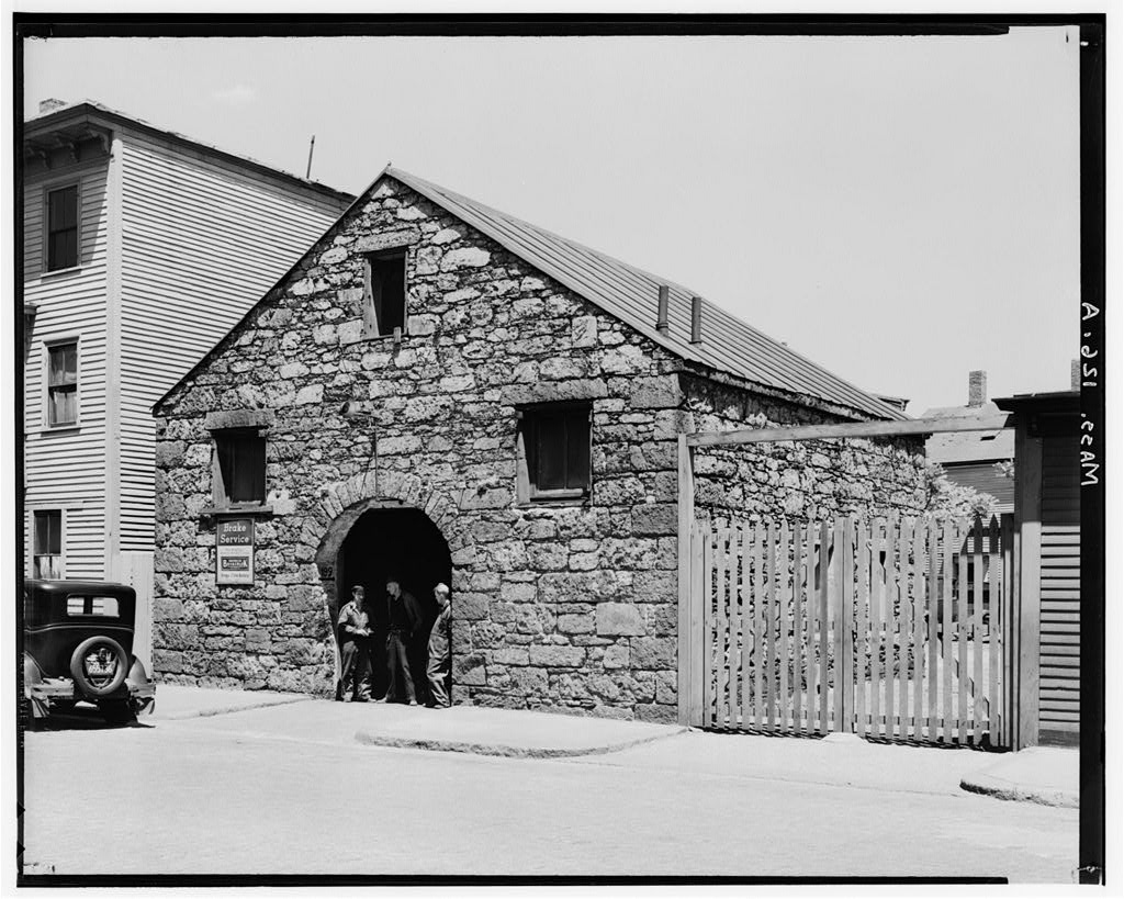 Old Puddingstone Building, photograph filed with the federal survey