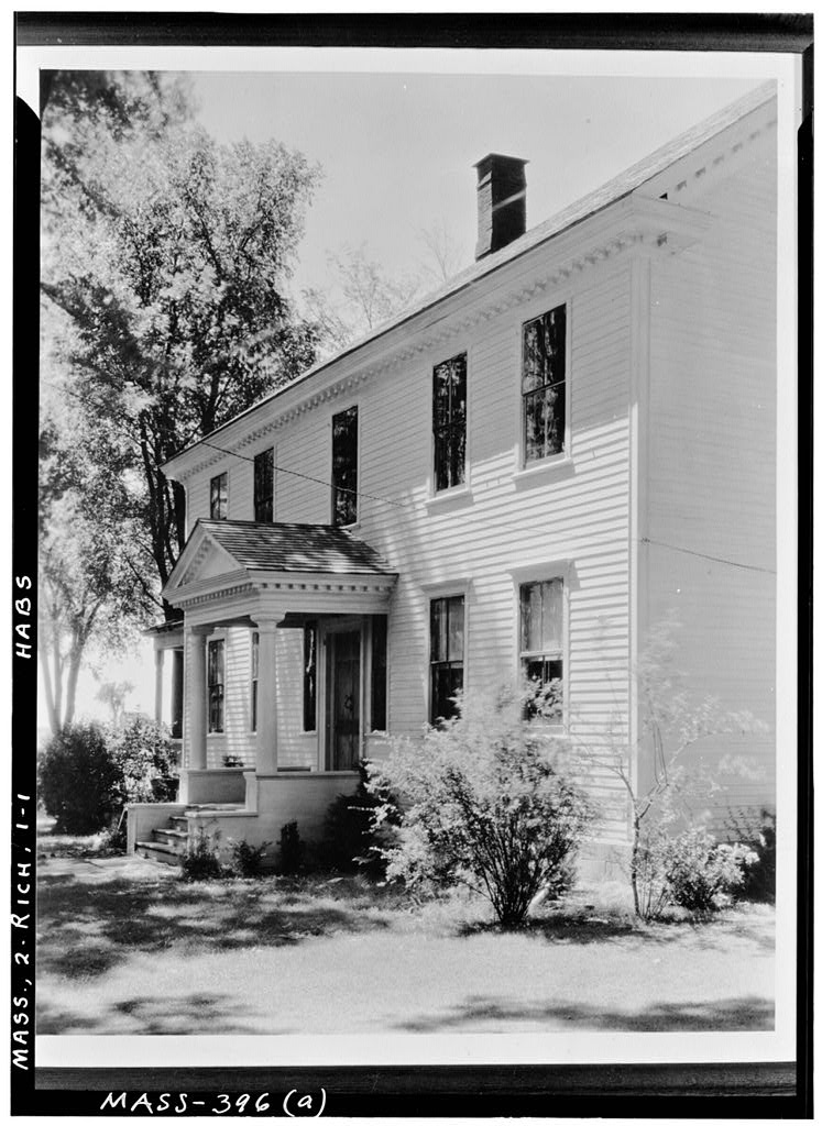 Peirson House, Richmond, Berkshire County, MA, photograph filed with the federal survey