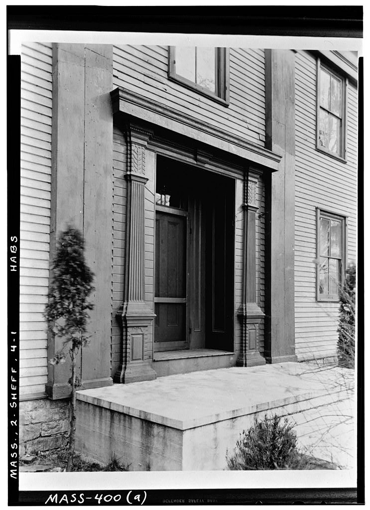 General John Ashley House (Doorway), Sheffield, Berkshire County, MA, photograph filed with the federal survey