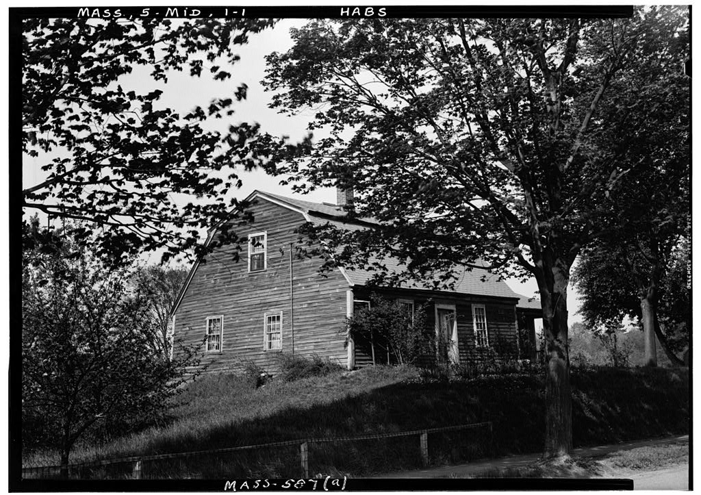 Bradstreet House, Middleton, Essex County, MA, photograph filed with the federal survey