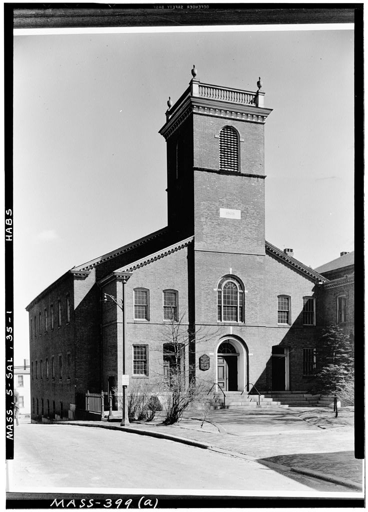 First Universalist Meetinghouse, Salem, Essex County, MA, photograph filed with the federal survey