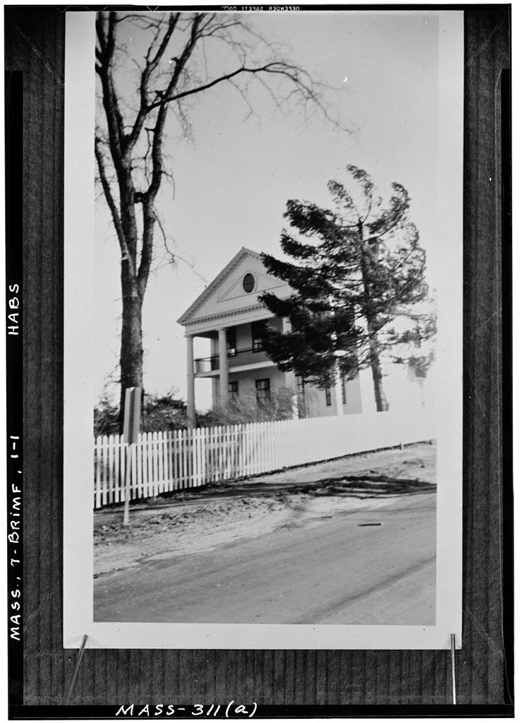 Chamberlain House, Brimfield, Hampden County, MA, photograph filed with the federal survey