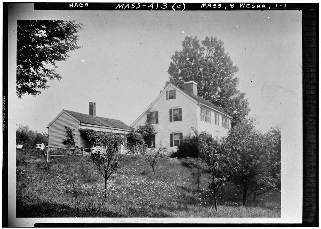 Captain Jared Hunt House, Westhampton, Hampshire County, MA, photograph filed with the federal survey