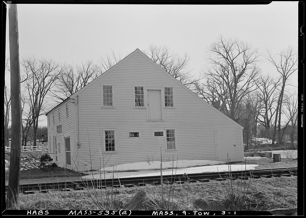Spaulding Cooperage Shop, Townsend, Middlesex County, MA, photograph filed with the federal survey