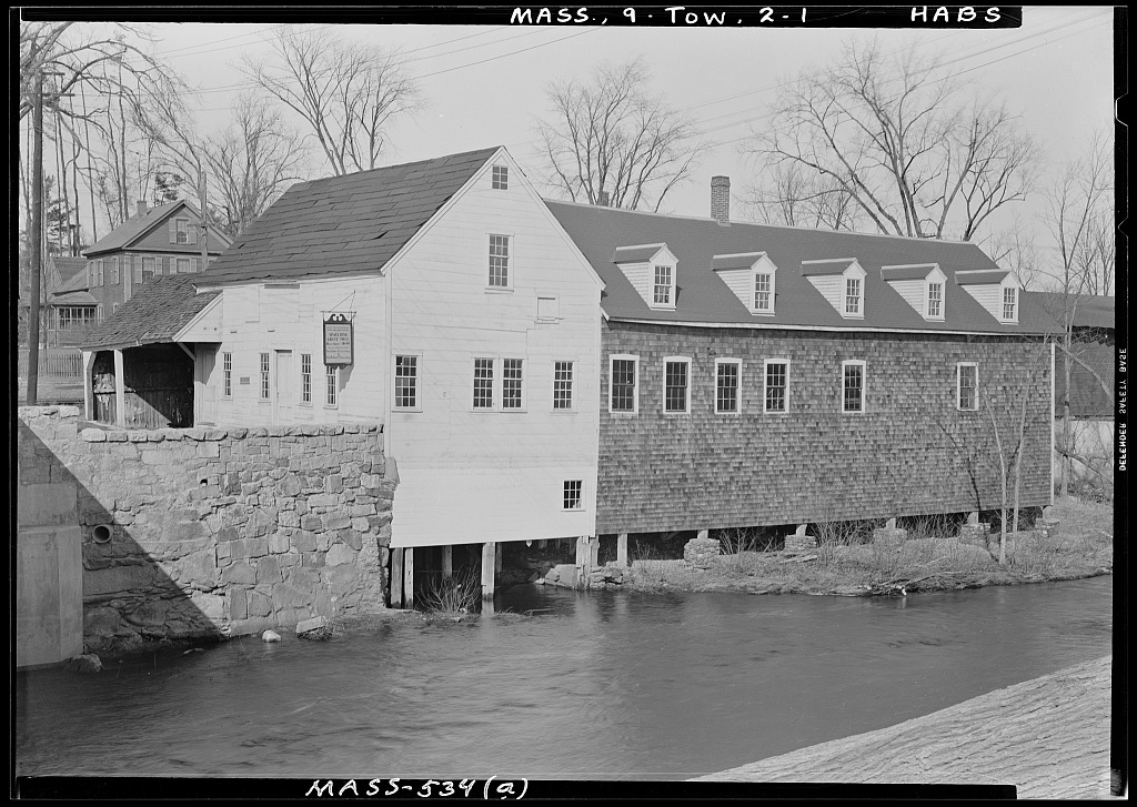 Spaulding Grist Mill, photograph filed with the federal survey