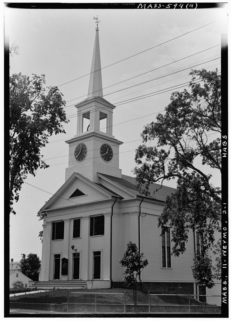 First Church, Weymouth, Norfolk County, MA, photograph filed with the federal survey