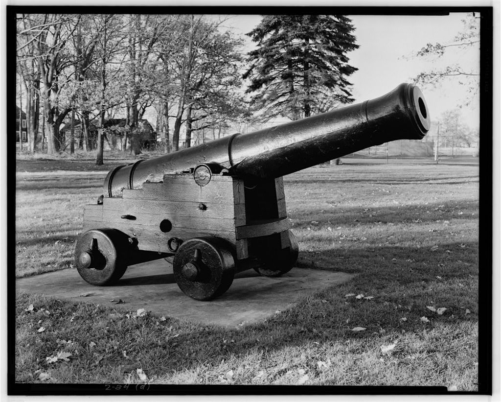 U.S. Frigate Constitution, Cannon, Duxbury, Plymouth County, MA, photograph filed with the federal survey