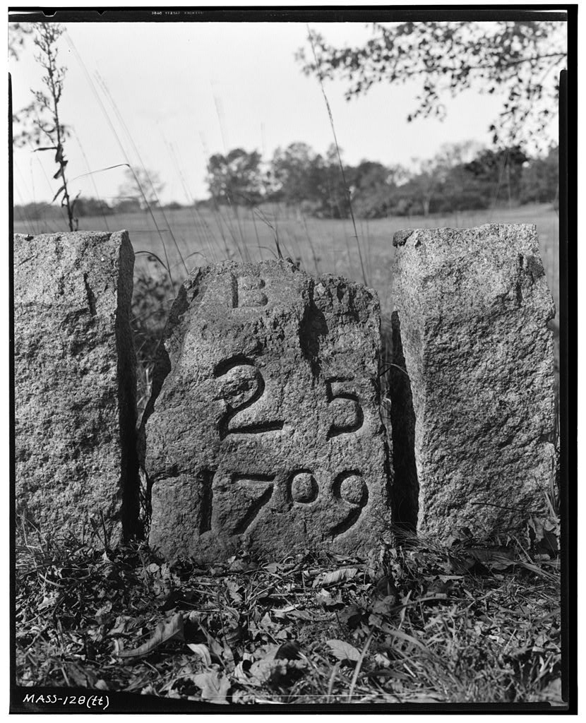 Twenty-five-mile Stone, photograph filed with the federal survey