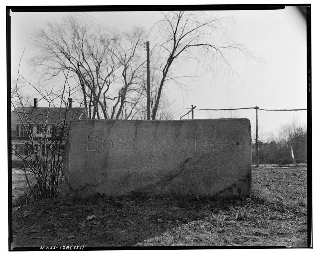 Thirty-one-mile Stone, Bolton, Worcester County, MA, photograph filed with the federal survey