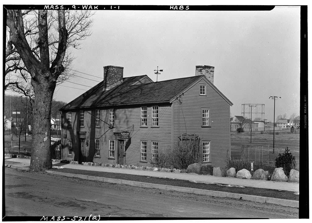 Colonel James Hartshorne House, 41 Church Street, Wakefield, Middlesex County, MA, photograph filed with the federal survey