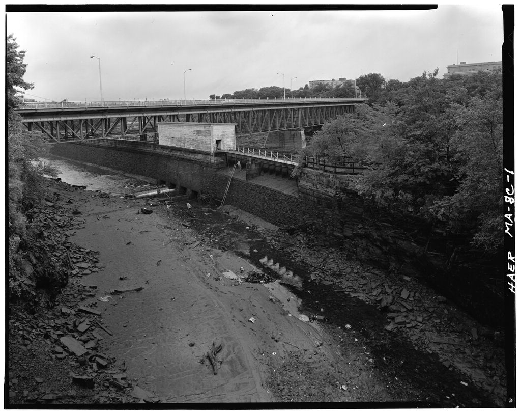Northern Canal, Waste Gates, Lowell, Middlesex County, MA, photograph filed with the federal survey
