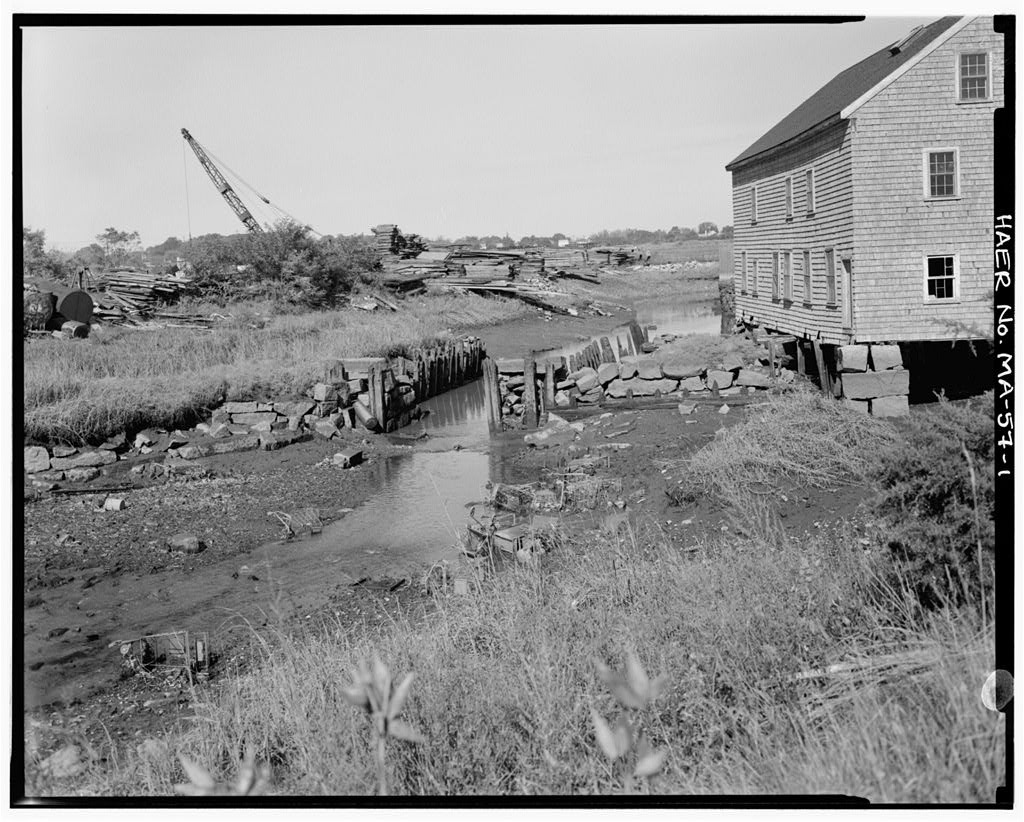 Souther Tide Mill Dam, photograph filed with the federal survey